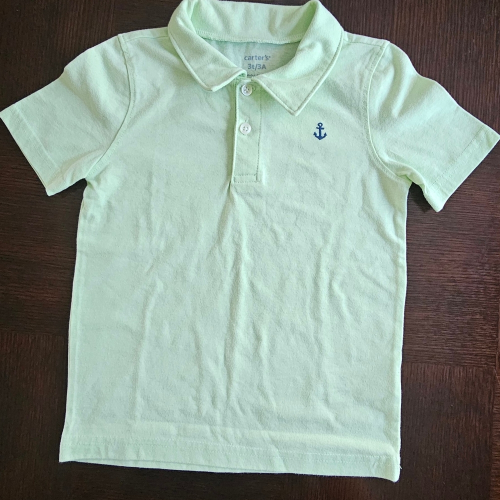 Carter's Light Green Polo Shirt for Kids